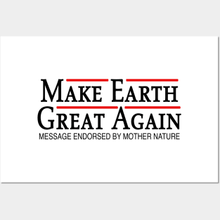 Make earth great again Posters and Art